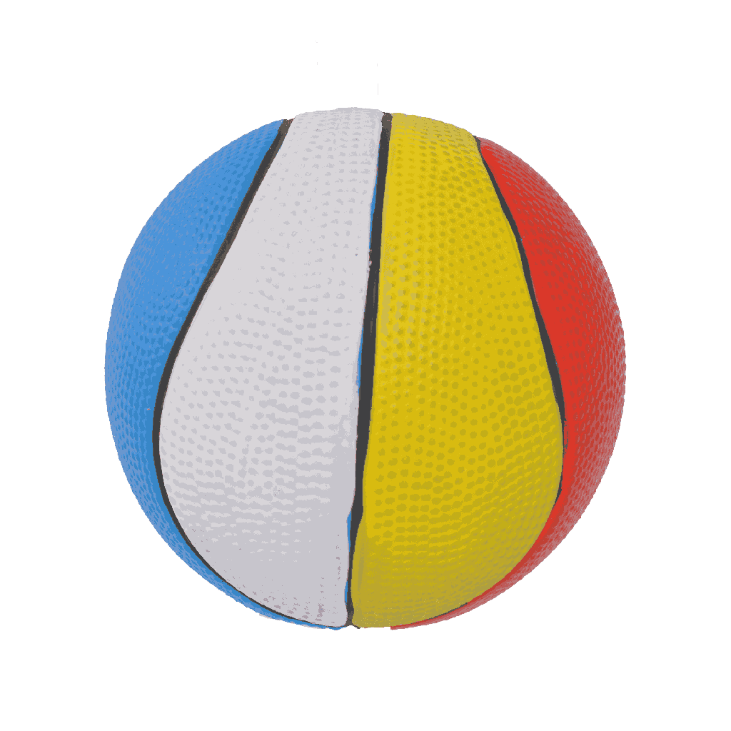 BB dog toy latex ball with squeaker 13cm colorful basketball