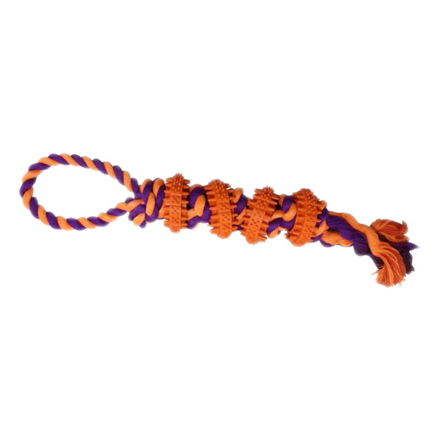 BB Dog dental discs on a string with a loop mint scent 38cm turquoise