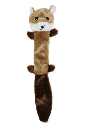 [PT0213-A (SQUIRREL)] BB Dog Toy Tug toy with squeaker –  (Squirrel / Fox ) 46×11 cm (Squirrel)