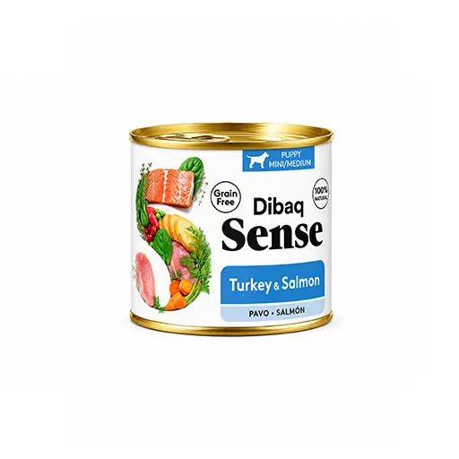 Dibaq Sense Grain Free Dog Puppy Salmon & Turkey 190G