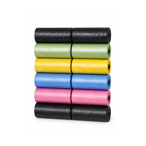 Poop Bags Refill Roll Colour Mix - Pack of 12rolls x15pieces