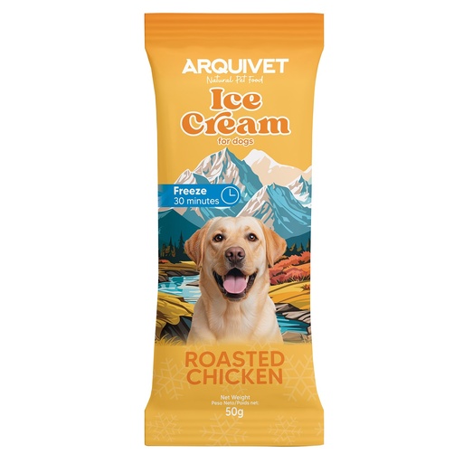 ARQUIVET ICE CREAM FOR DOGS - ROASTED CHICKEN 50G