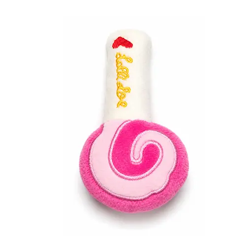 Plush Lollipop Squeaky Pet Toy