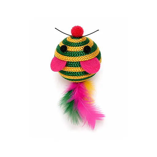 Feather Ball Cat Toy