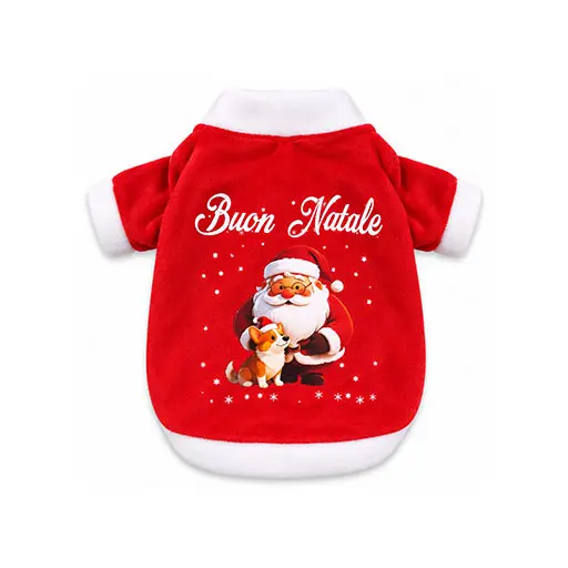 Christmas Dog Jumper  – Santa & Corgi Design
