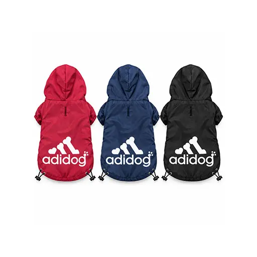 Hooded Dog Jacket – Red, Navy or Black