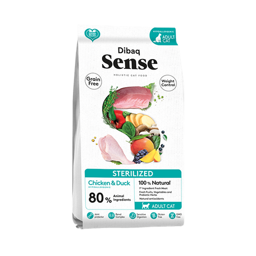 Dibaq Sense Grain Free Cat Sterilised Chicken & Duck