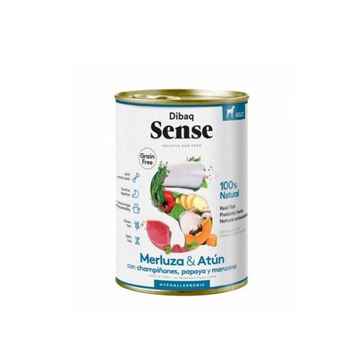 Dibaq Sense Grain Free Dog Adult Hake & Tuna 380G