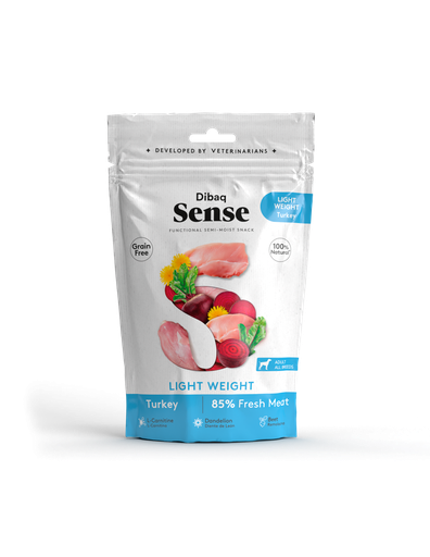 Dibaq Sense Dog Snack Light Weight Turkey 100gr