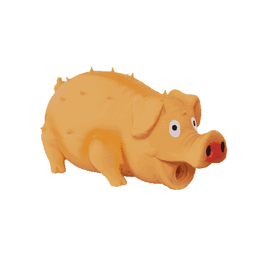 BB dog toy latex pig with a squeaker 21 cm