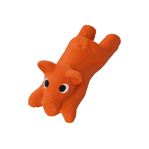 BB dog toy latex pig with a squeaker 13cm, 23cm
