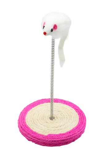 [PT0186] BB Cat Toy Mouse Cat on Spring 23cm