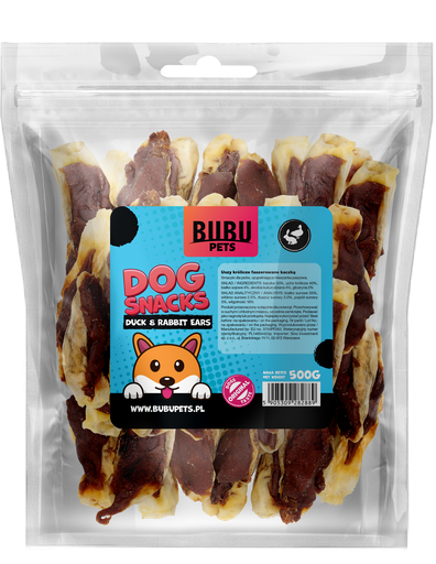 [PS0023] BB Dog Snacks 500g Duck Rabbit Ears