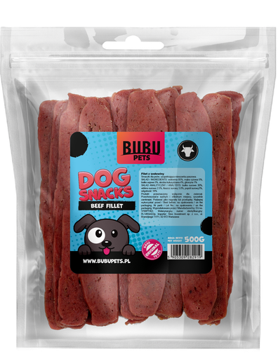 [PS0038] BB Dog Snacks 500g Beef Fillets