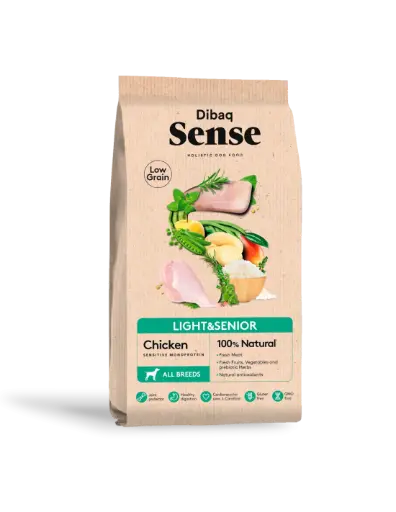 Dibaq Sense Low Grain Dog Adult Light & Senior Chicken