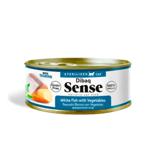 Dibaq Sense Cat Sterilised White Fish with Vegetables 70gr 