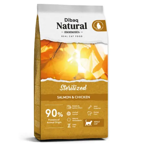 Dibaq Natural Moments Cat Sterilized Salmon & Chicken