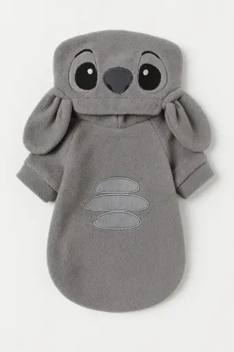 Pet Clothes - Stitch Hoodie for Dogs and Cats - Grey