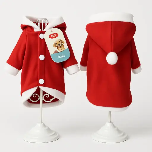 Pet Clothes - Santa Hoodie for Dogs and Cats