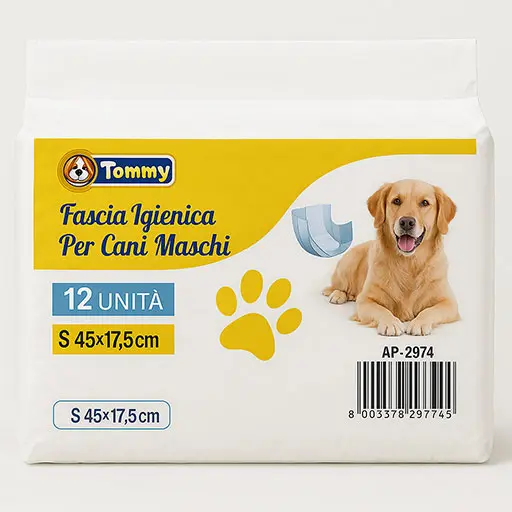 Male Dog Hygiene Nappies – 12pcs