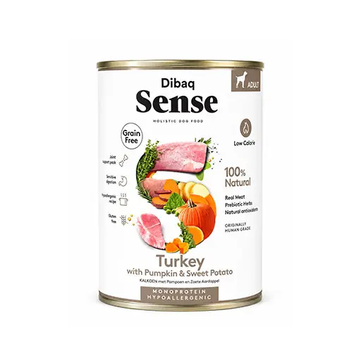 Dibaq Sense Grain Free Dog Adult Turkey 380G