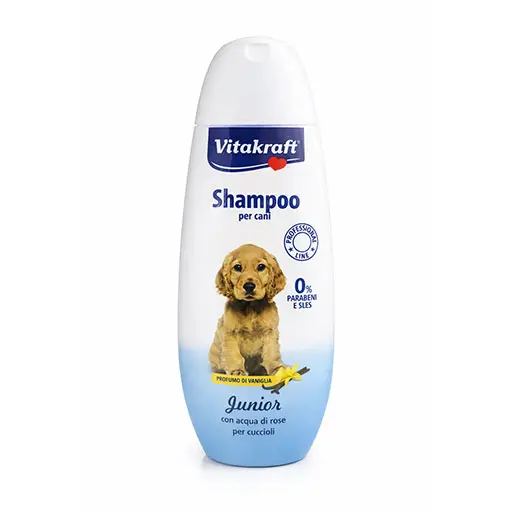 Vitakraft Junior Puppy Shampoo with Rose Water – Vanilla Scent (Alcohol-Free)