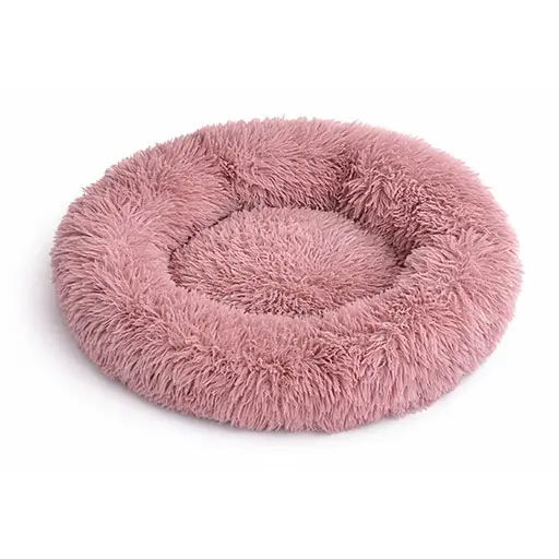 Pet Bed - Fluffy Calming Donut - 46x46x15cm