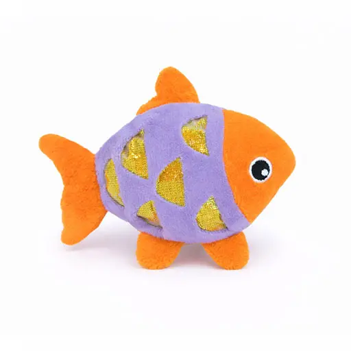 Plush Fish Cat Toy – Soft, Sparkly & Perfect for Playtime