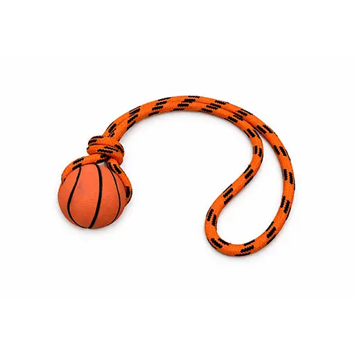 Dog Rope Tug Toy with Basketball Ball