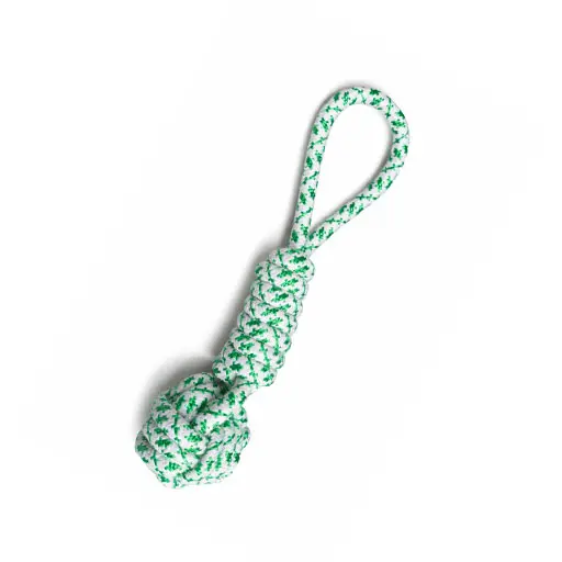 Dog Rope Tug with Knotted Ball – Durable Chew Toy