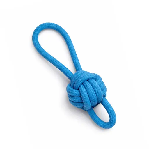 Easy-Grip Cotton Rope Knot Dog Toy – Blue & Orange