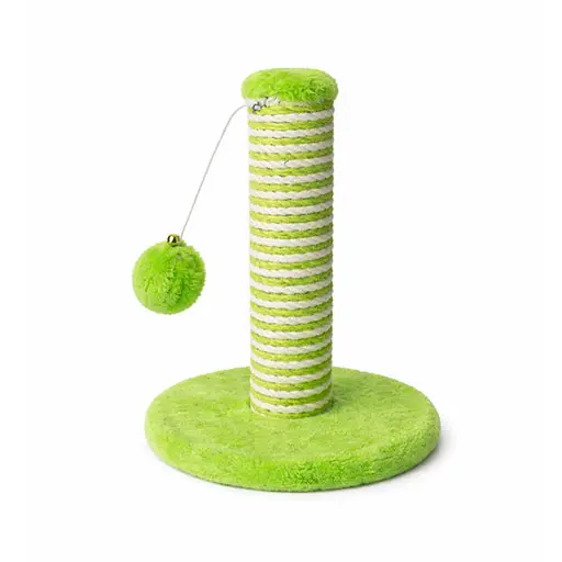 Mini Sisal Cat Scratching Post with Ball Toy –  15*15*19cm