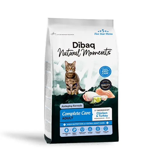 Dibaq Natural Moments 5 Star Menu Cat Adult Complete Care - Chicken & Turkey