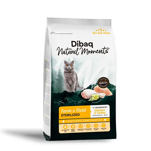 Dibaq Natural Moments 5 Star Menu Cat Sterilized Farm & Field - Chicken & Turkey