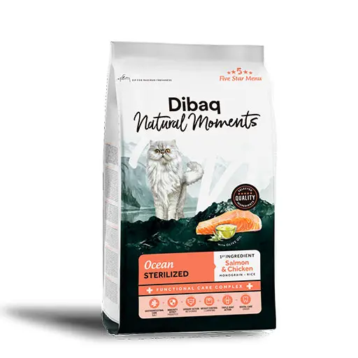 Dibaq Natural Moments 5 Star Menu Cat Sterilized Ocean - Salmon & Chicken