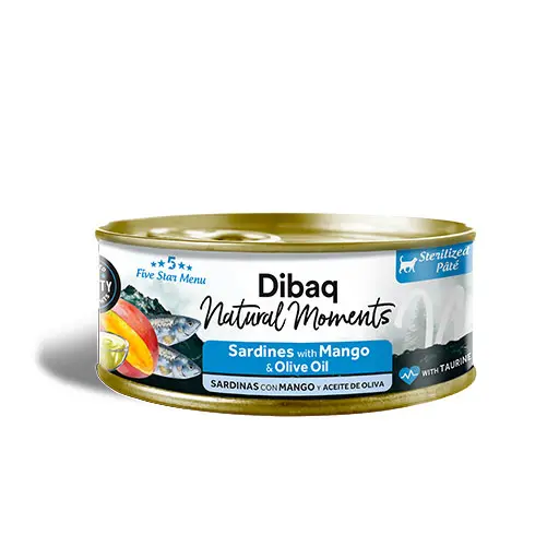 Dibaq Natural Moments Sterilized Paté – Sardines with Mango & Olive Oil (70g)