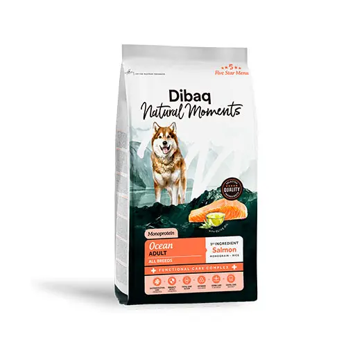 Dibaq Natural Moments 5 Star Menu  Dog Adult Ocean – Salmon