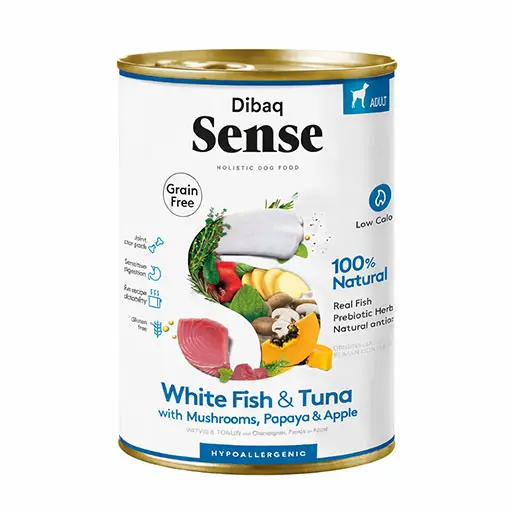 Dibaq Sense Grain Free Dog Adult White Fish & Tuna 380G