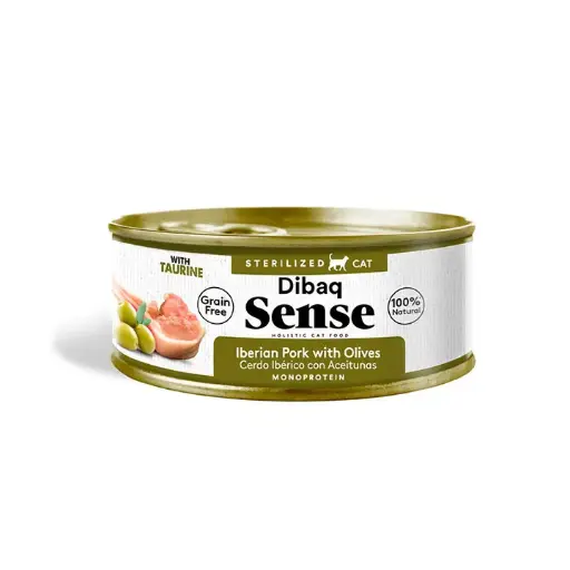 Dibaq Sense Sterilized Cat Iberian Pork with Olives