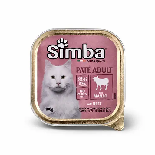 Adult Wet Cat Food – Beef Recipe 100g