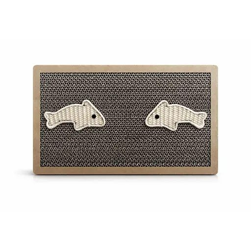 Cat Scratcher Board with Fish Toys – Durable Cardboard Scratching Pad for Cats
