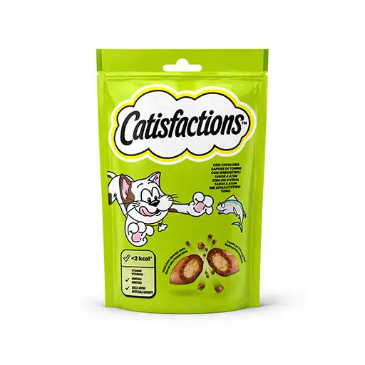 Catisfactions Cat Treats Tuna Flavour Crunchy & Creamy Snacks